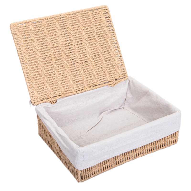 CANASTO MIMBRE RECTANGULAR 32X24X12CM