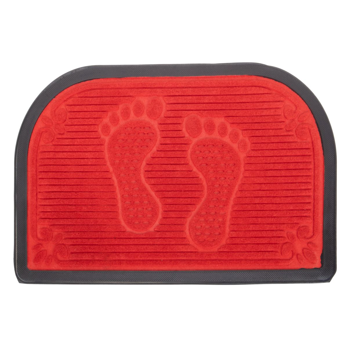 TAPETE PISO 38X58CM COLOR ROJO