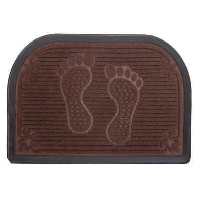 TAPETE PISO 38X58CM COLOR MARRON