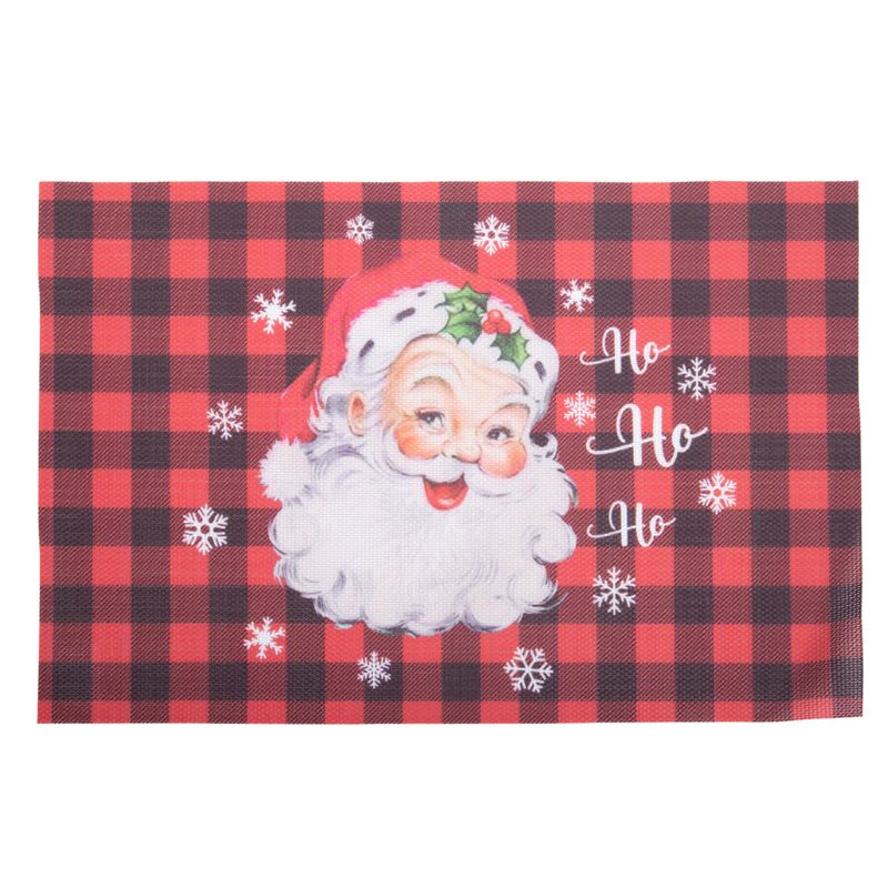 INDIVIDUAL DE MESA  DISEÑO NAVIDEÑO CUADRILLE SANTA 45X30CM