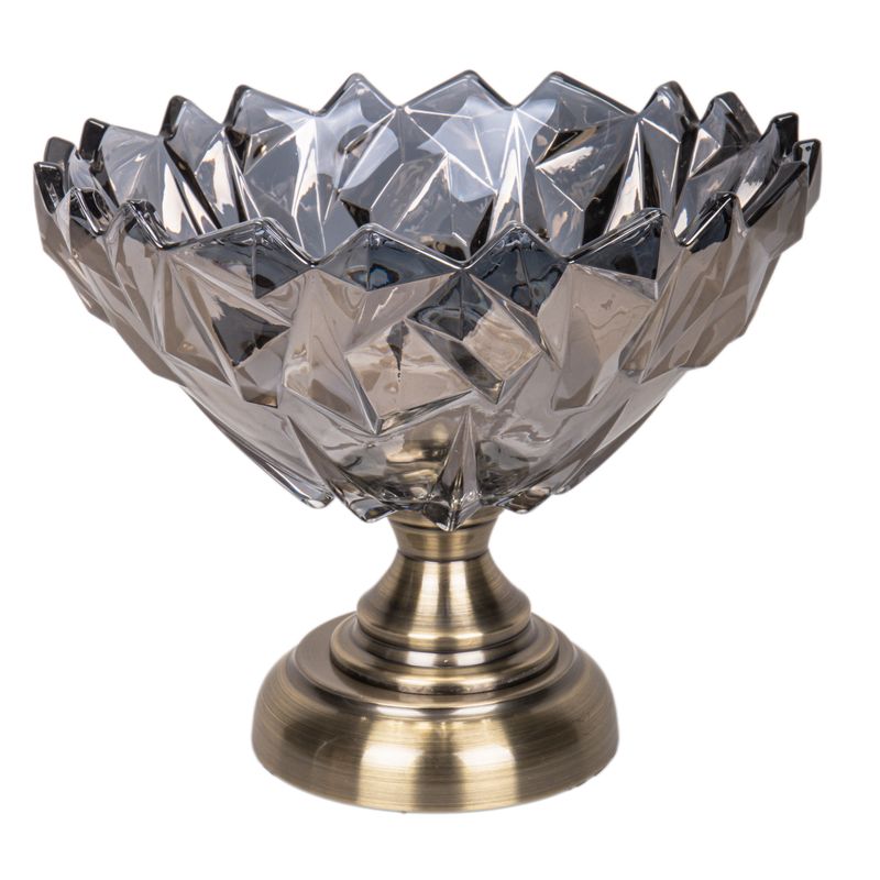FRUTERO DE VIDRIO DECORATIVO  23.5X19 - GRIS