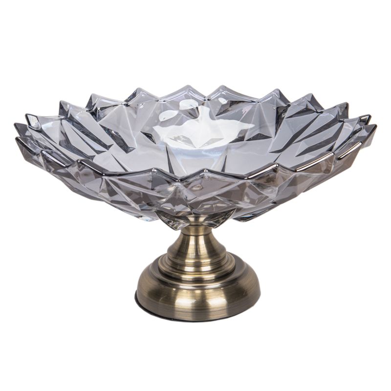 FRUTERO DE VIDRIO DECORATIVO  32X16.5 - GRIS