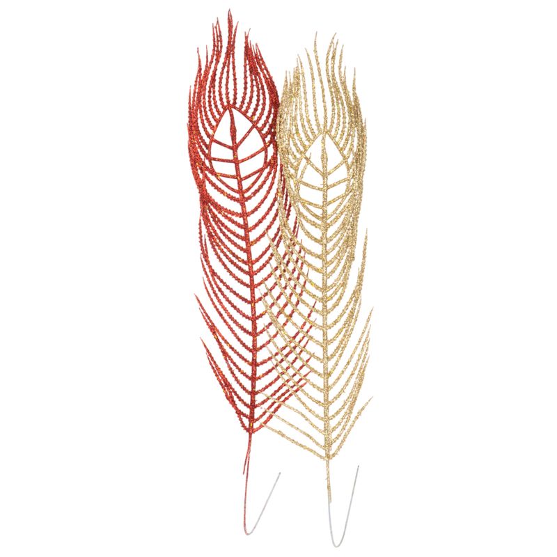PLANTA NAVIDAD ARTIFICIAL DORADA-ROJA 50CM