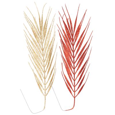 PLANTA NAVIDAD ARTIFICIAL DORADA-ROJA 42CM