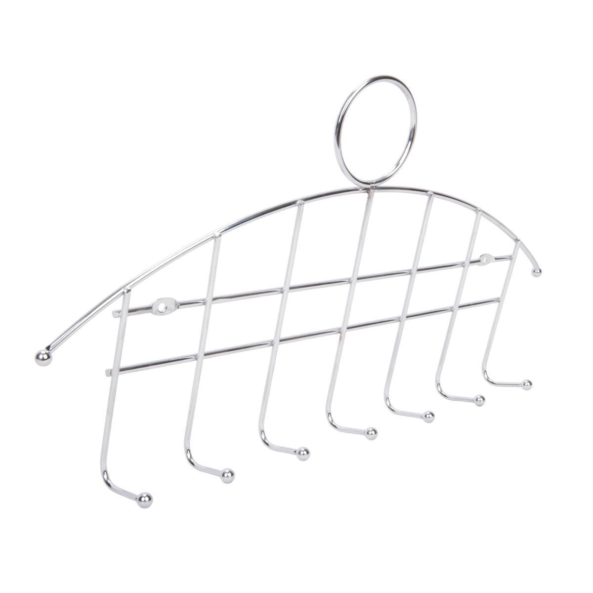 COLGADOR DE METAL GRIS MULTIUSO 36X19CM
