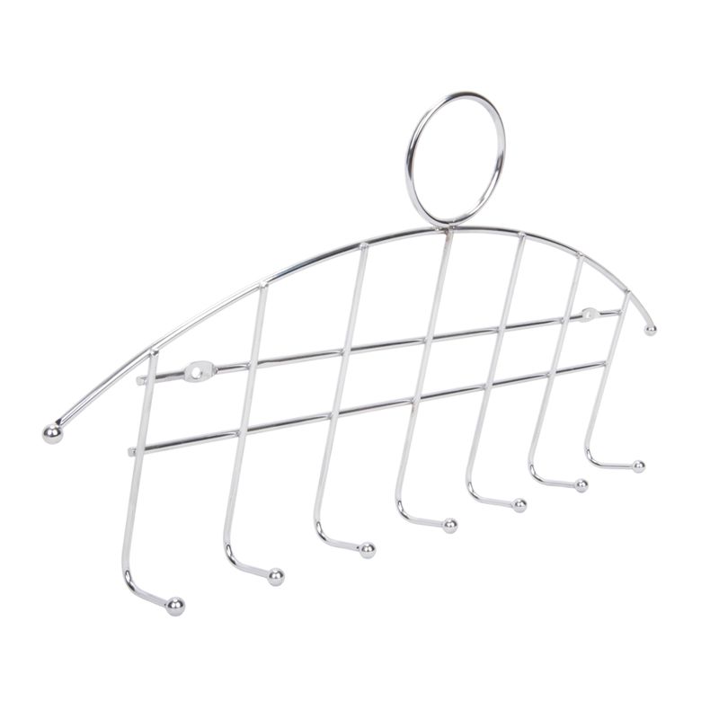 COLGADOR DE METAL GRIS MULTIUSO 36X19CM