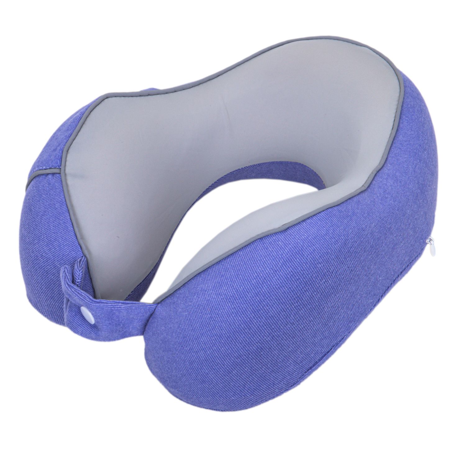 ALMOHADA DE VIAJE U SOFT BEIGE/CELESTE 