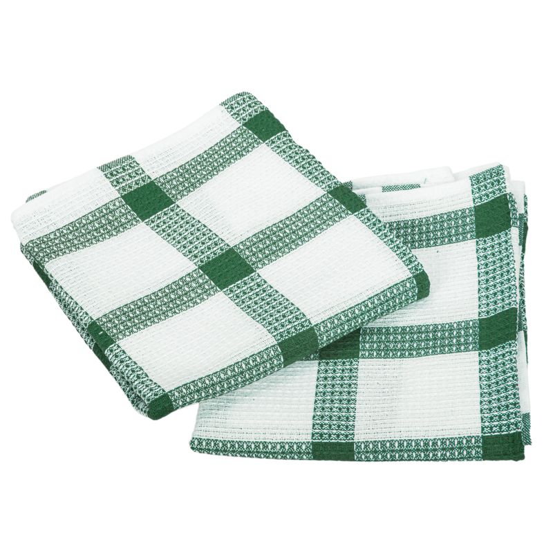 PAÑO COCINA TELA COLOR VERDE 2X1