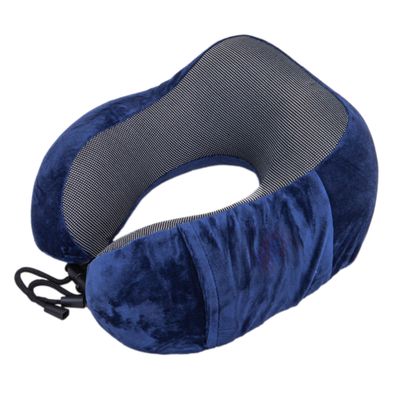 ALMOHADA DE VIAJE U EXTRA SOFT AZUL/GRIS 