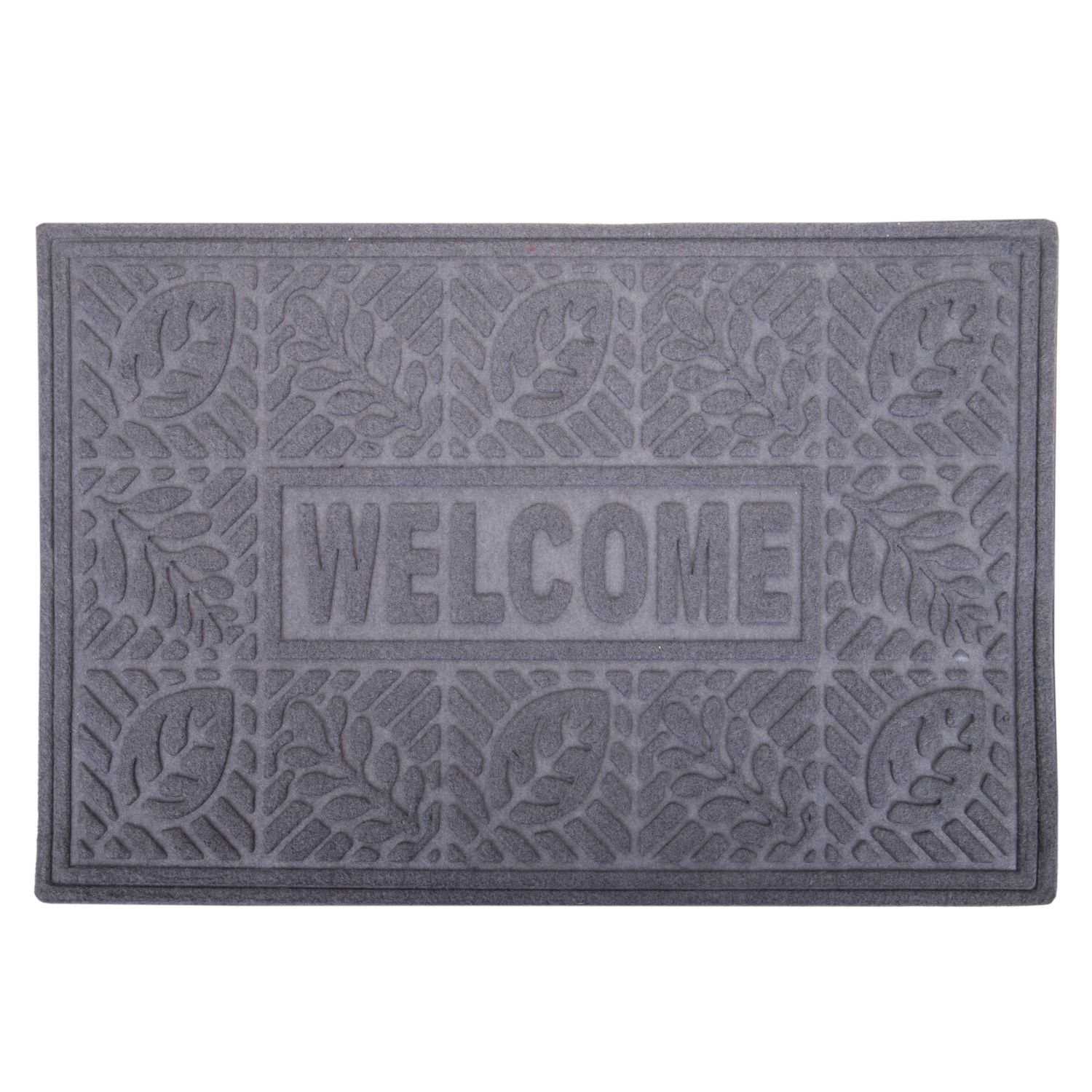 TAPETE BIENVENIDA 38X58CM GRIS