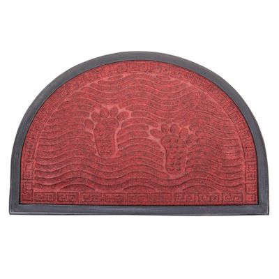 TAPETE PISO 38X58CM ROJO