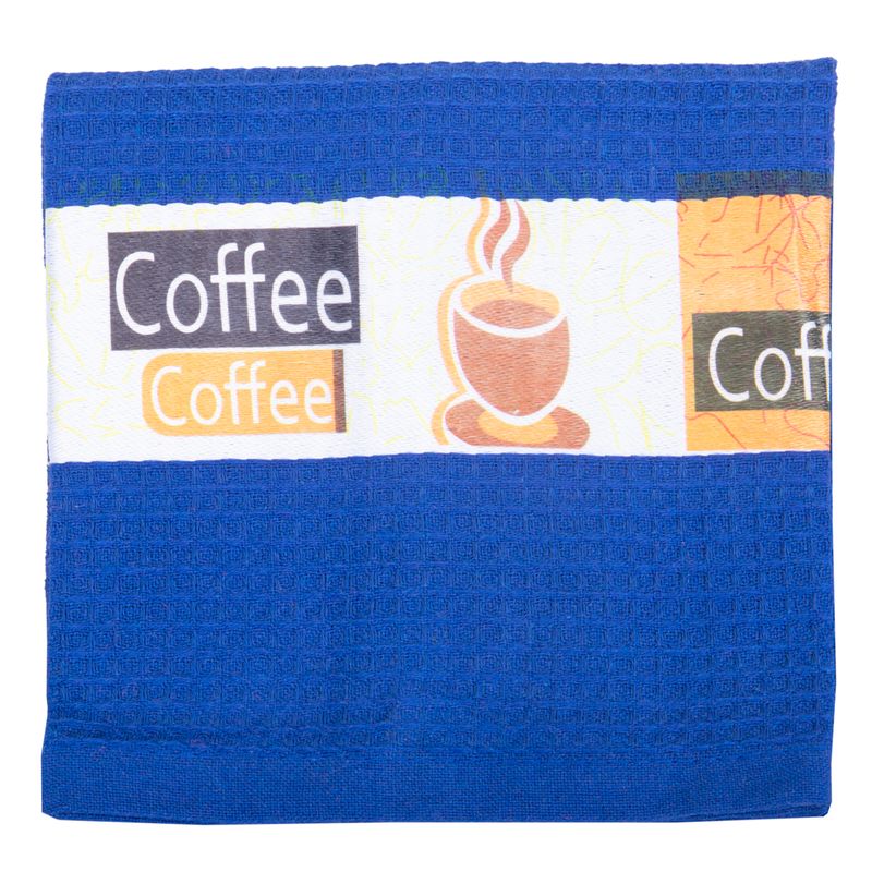 PAÑO COCINA AZUL DIBUJO TAZAS