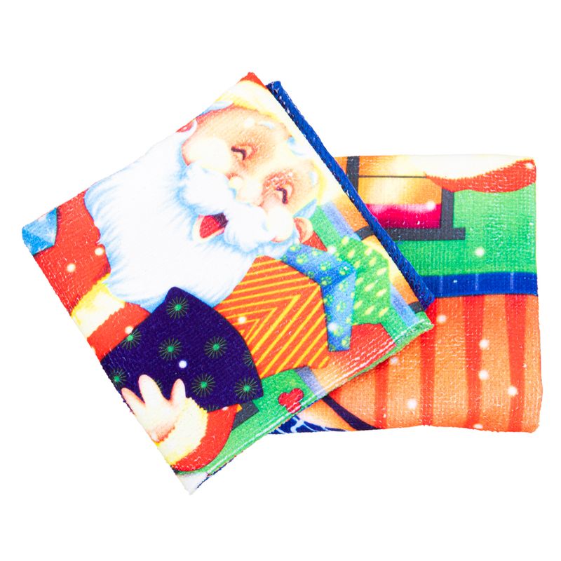 PAÑO COCINA ROJO DISEÑOS NAVIDEÑOS 2X1