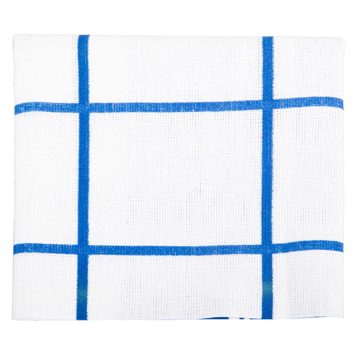 PAÑO COCINA TELA BLANCO-AZUL CUADROS