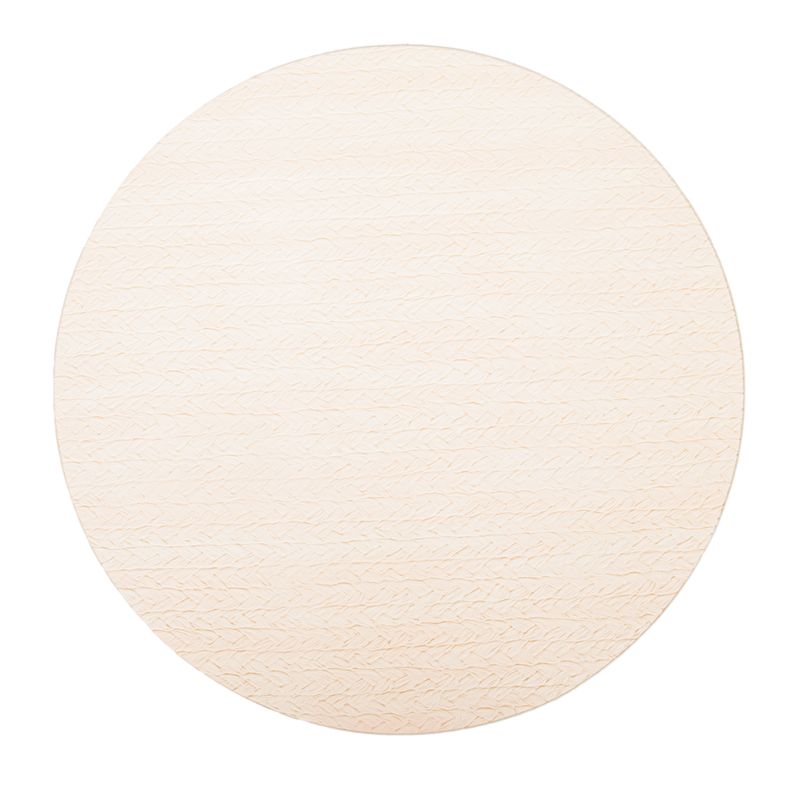INDIVIDUAL DE TELA REDONDO BEIGE