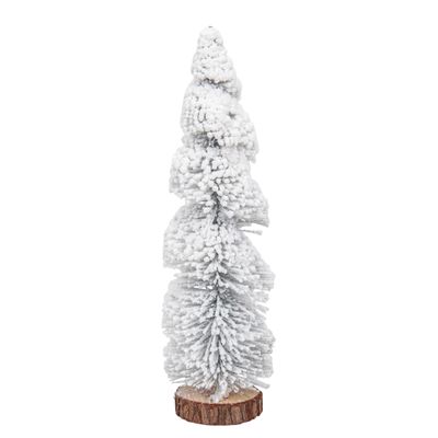 ARBOLITO NAVIDAD VERDE/BLANCO 10X30CM