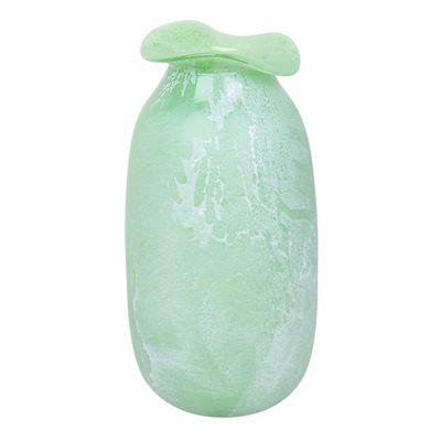 FLORERO DE VIDRIO - PIEDRA JADE