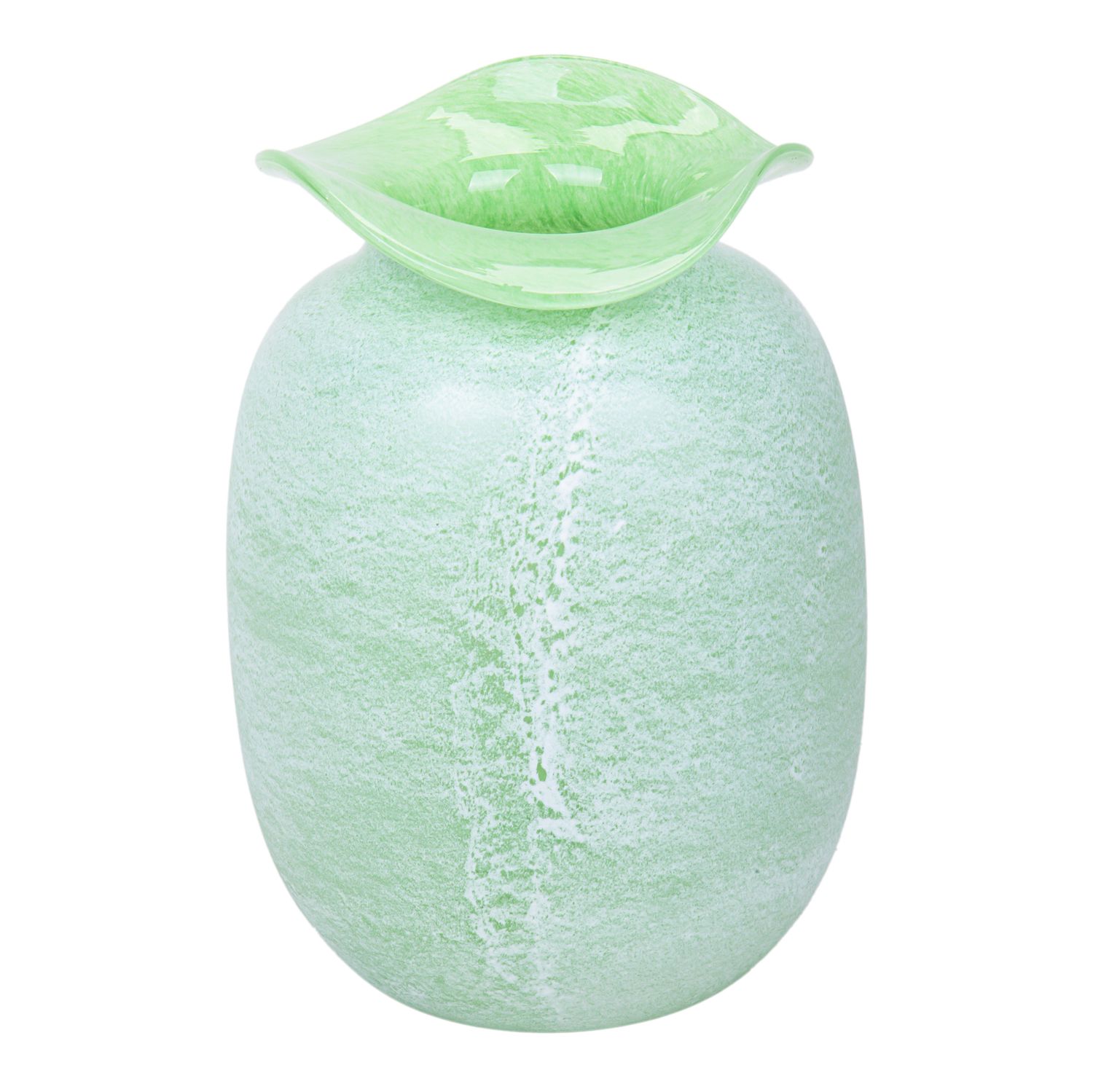 FLORERO DE VIDRIO - PIEDRA JADE