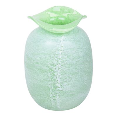 FLORERO DE VIDRIO - PIEDRA JADE