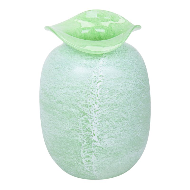 FLORERO DE VIDRIO - PIEDRA JADE