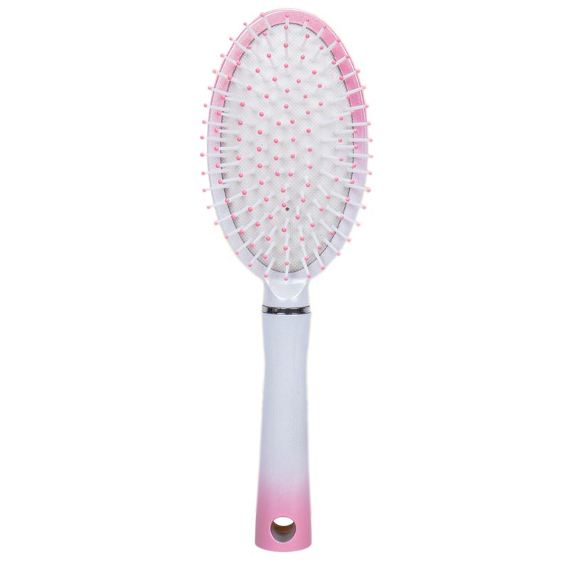 CEPILLO CABELLO SOFT OVALADO BCO/ROSA