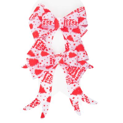 MOÑOS NAVIDAD BLANCO/ROJO 13X18CM (2U)