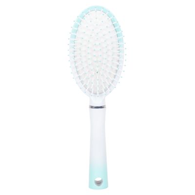 CEPILLO CABELLO SOFT OVALADO BCO/VERDE
