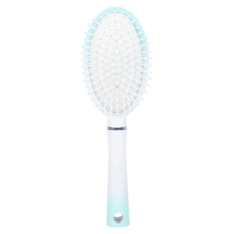 CEPILLO CABELLO SOFT OVALADO BCO/VERDE