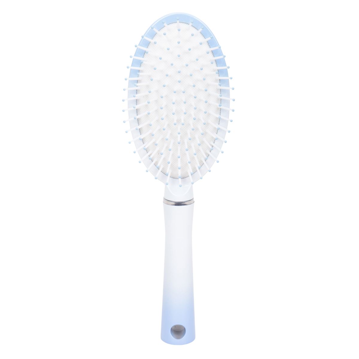 CEPILLO CABELLO SOFT OVALADO BCO/CELESTE