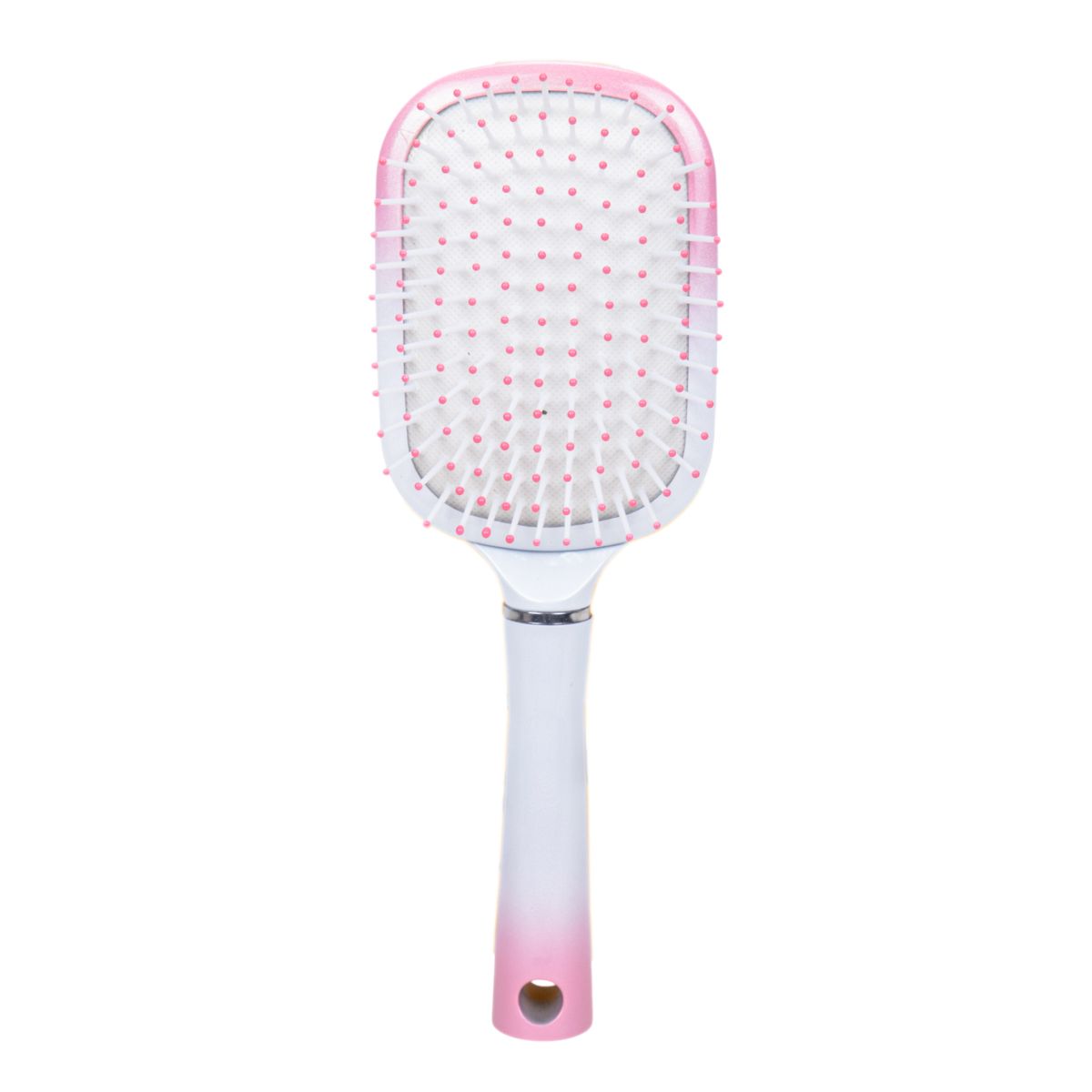 CEPILLO CABELLO SOFT CUADRADO BCO/ROSA