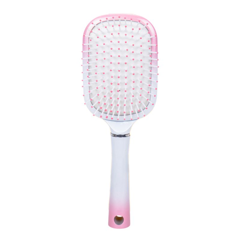 CEPILLO CABELLO SOFT CUADRADO BCO/ROSA