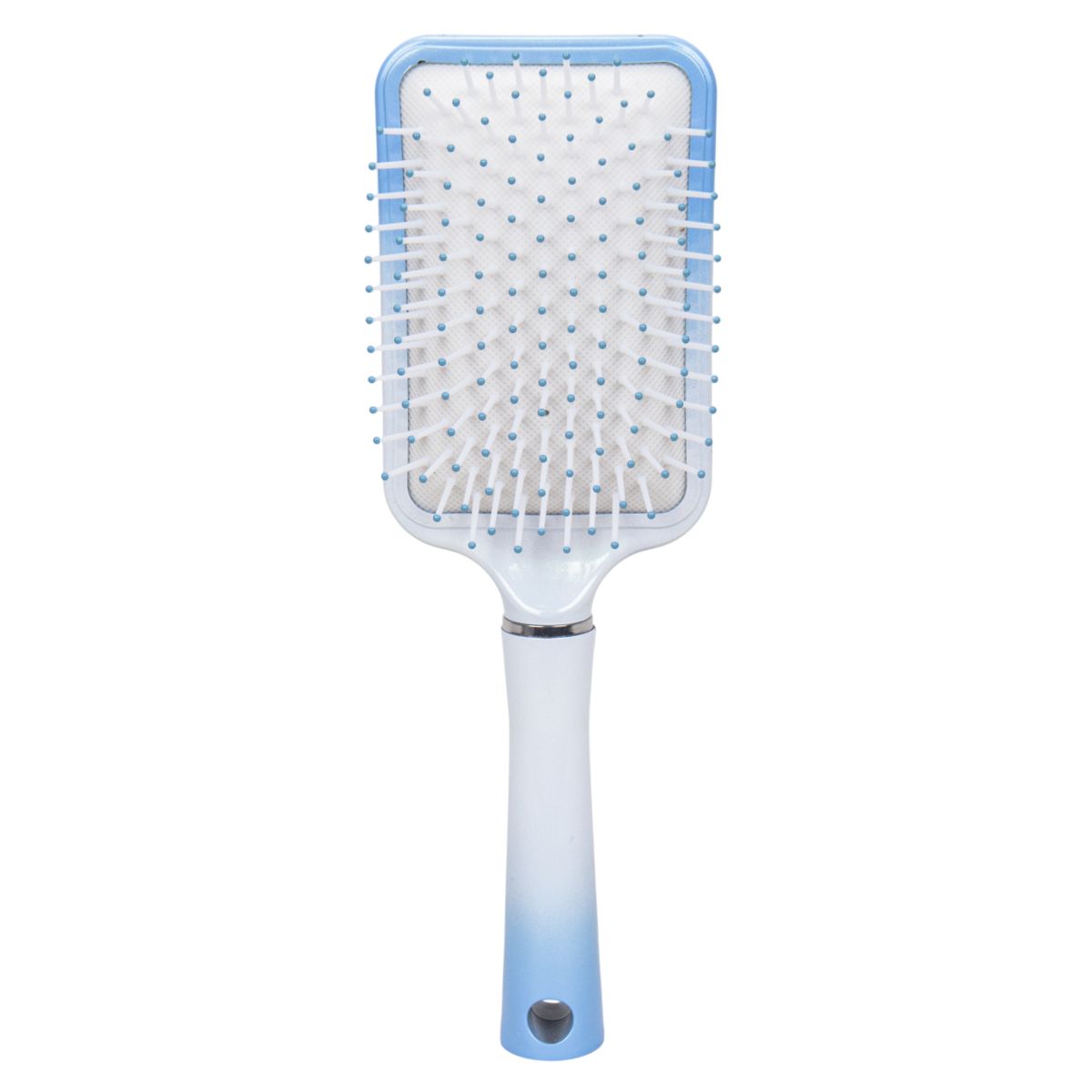 CEPILLO CABELLO SOFT RECTANGULAR BCO/CELESTE