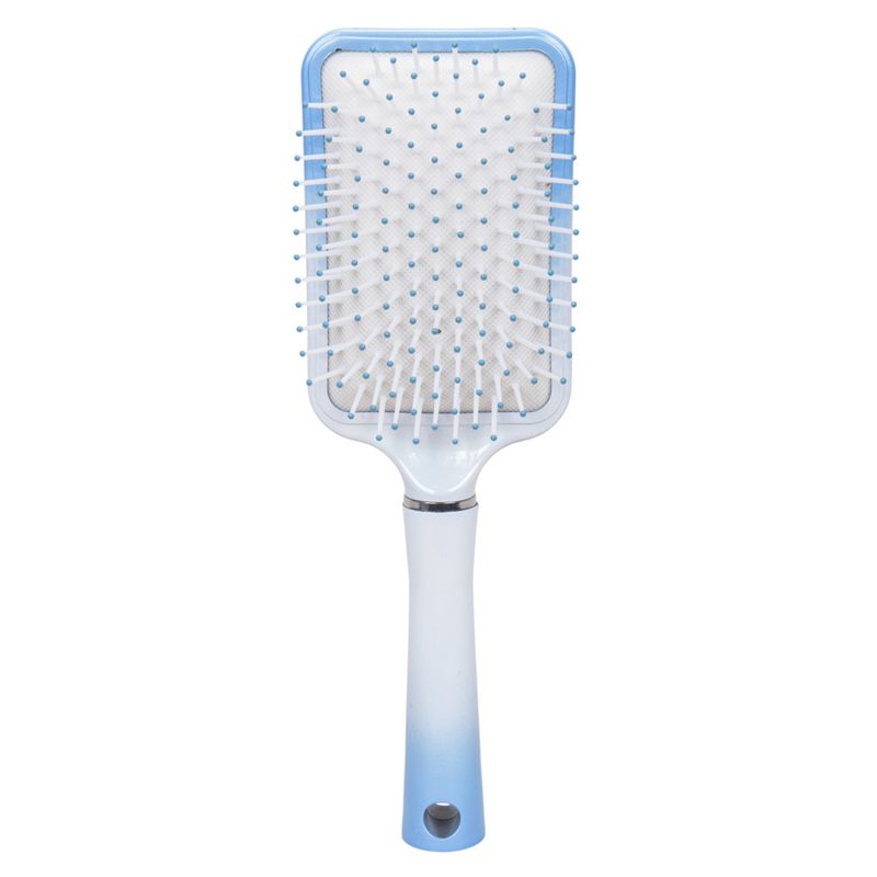 CEPILLO CABELLO SOFT RECTANGULAR BCO/CELESTE