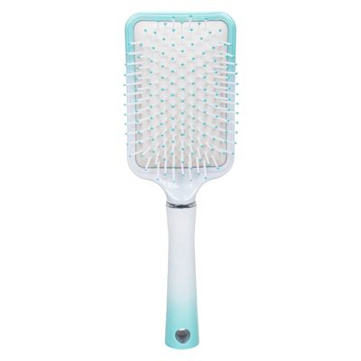 CEPILLO CABELLO SOFT RECTANGULAR BCO/VERDE