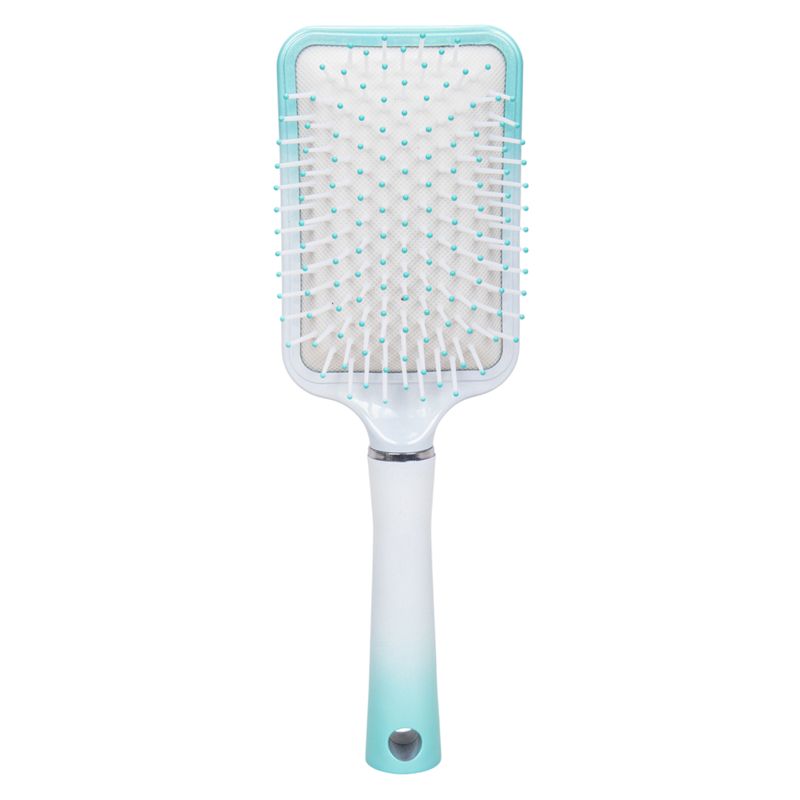 CEPILLO CABELLO SOFT RECTANGULAR BCO/VERDE