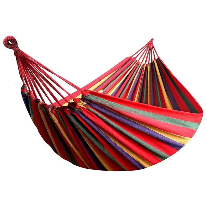 HAMACA TELA ROJA 150X190CM