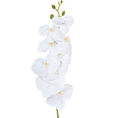 ORQUÍDEA ARTIFICIAL BLANCA DECORATIVA