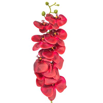 ORQUÍDEA ARTIFICIAL DECORATIVA - ROJO