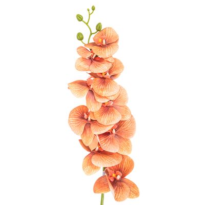 ORQUÍDEA ARTIFICIAL DECORATIVA - NARANJA