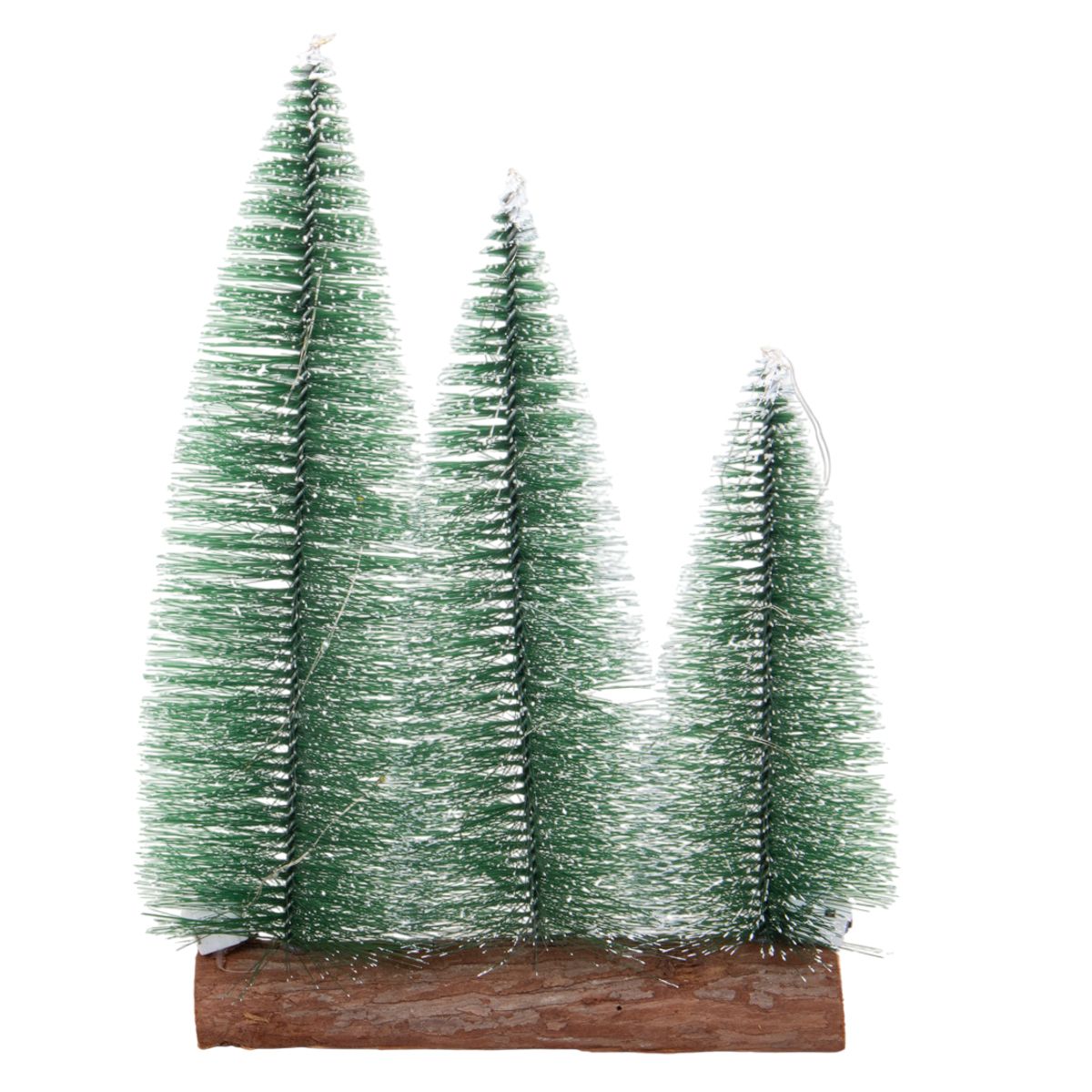 SET 3 ARBOLITOS NAVIDAD MADERA 21-27-32CM
