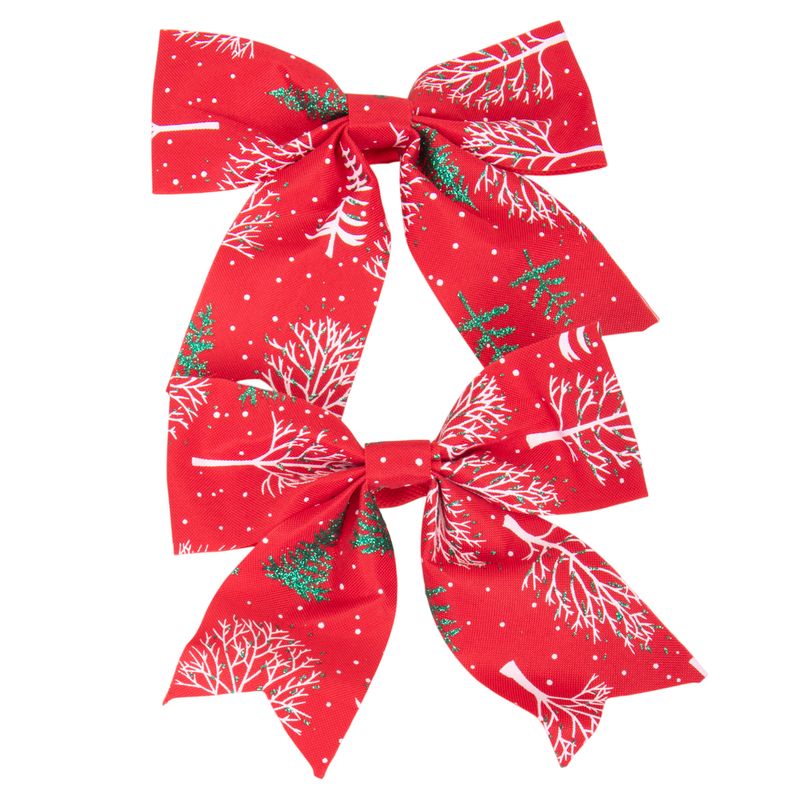 MOÑOS NAVIDAD TELA ROJO/VERDE 14X18CM (2U)