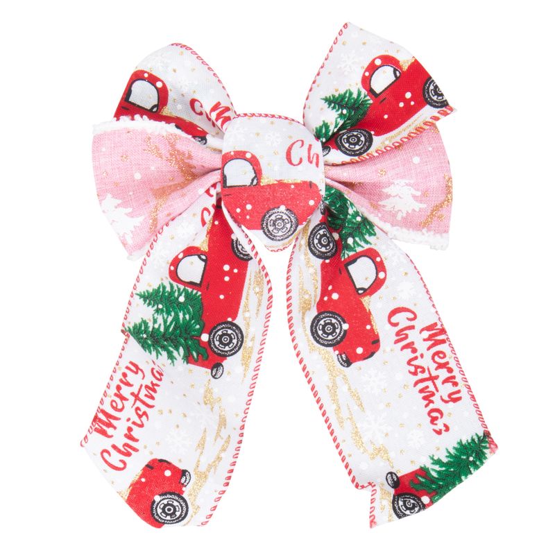 MOÑO NAVIDAD TELA BLANCA 15X23CM