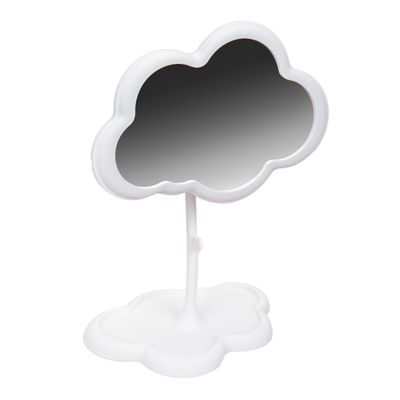 ESPEJO MAQUILLAJE NUBE AJUSTABLE C/BASE BLANCO