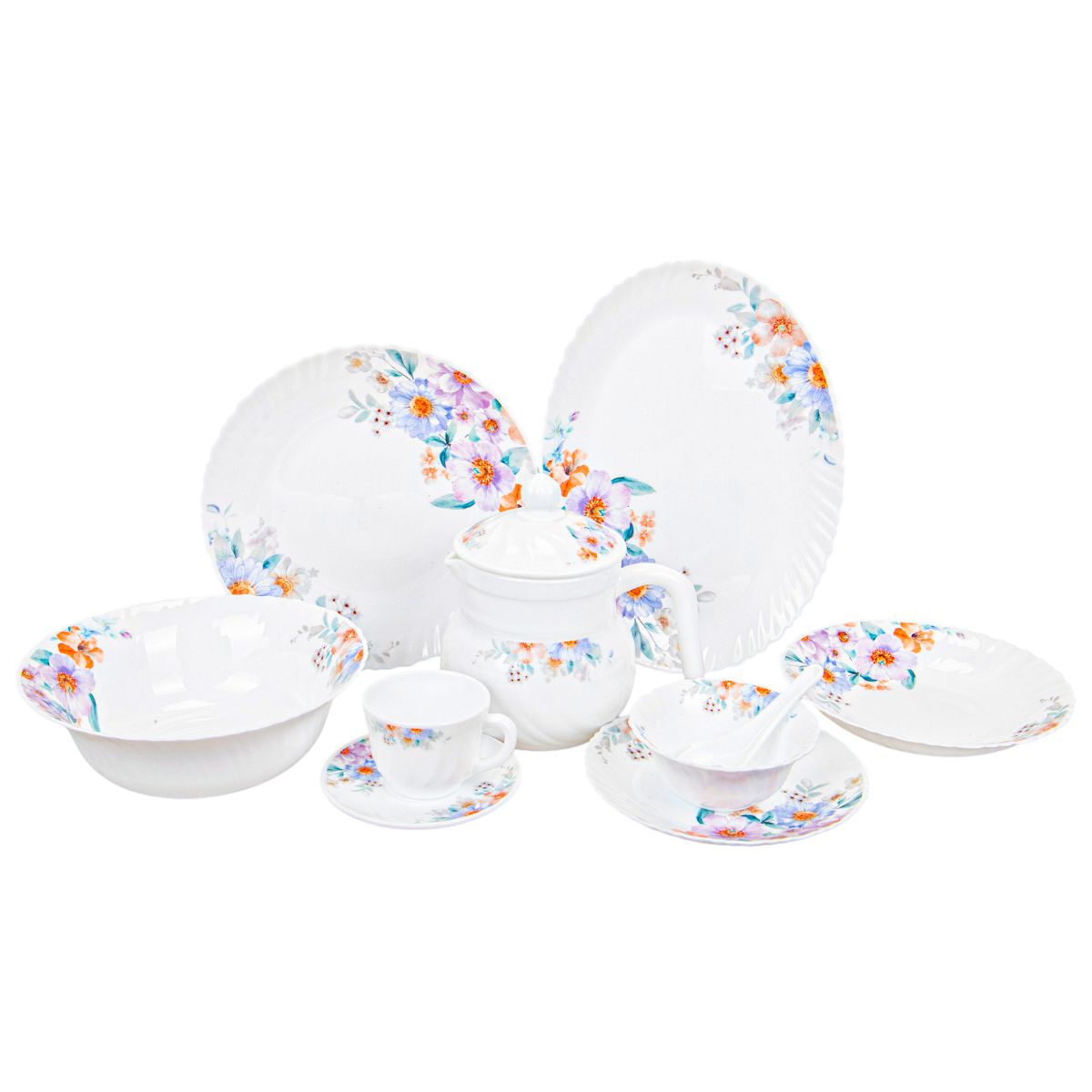 JUEGO DE PLATOS DE PORCELANA 46PZ