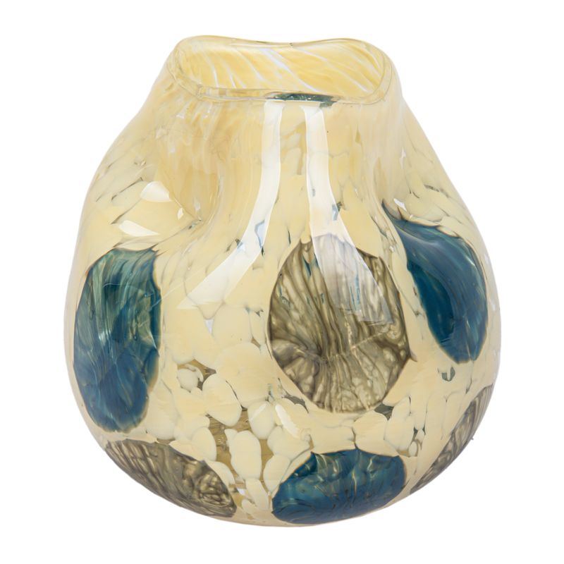 FLORERO DE BORDE ONDULADO - VIDRIO SOPLADO