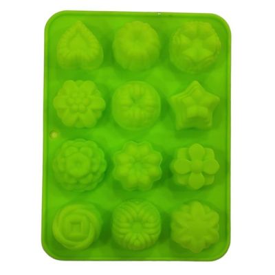 MOLDE DE SILICONE PARA CONFITERIA VERDE