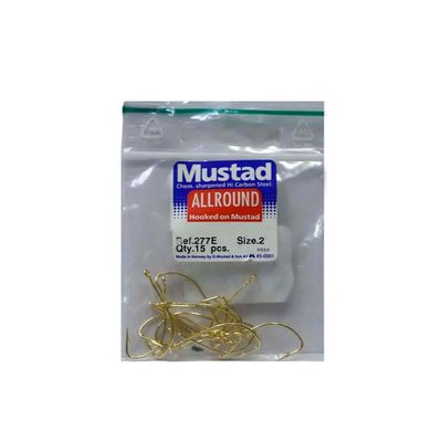 ANZUELO MUSTAD  N.2 C/15 PCS 