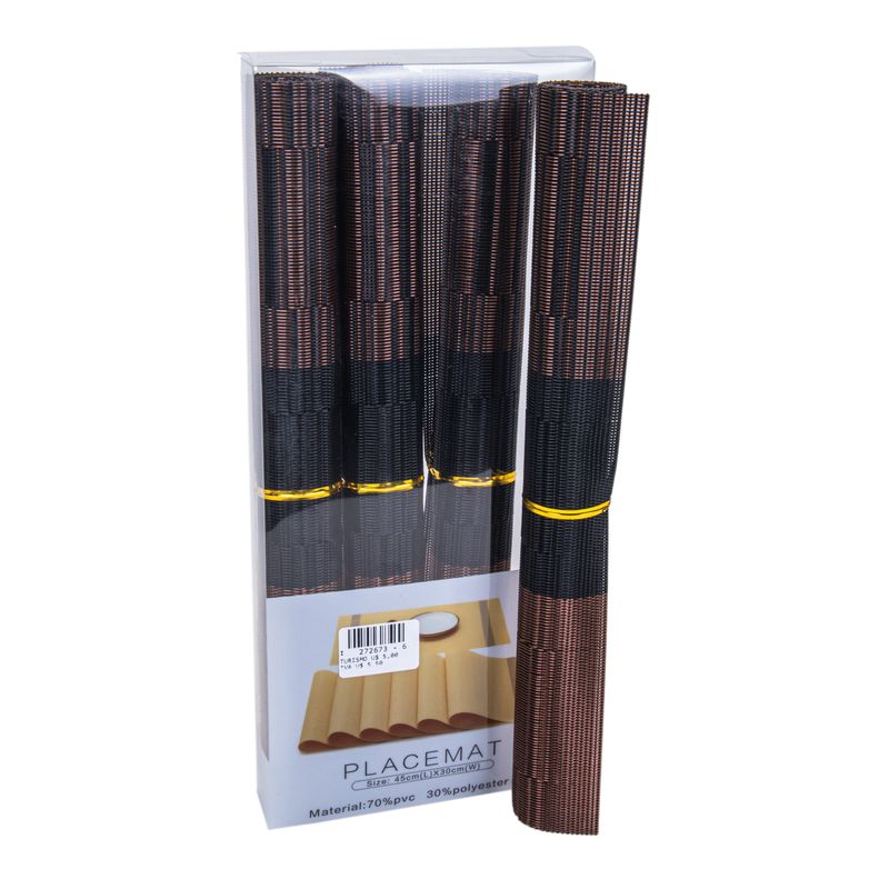 SET DE 4 INDIVIDUALES DE  MESA DE PLASTICO 