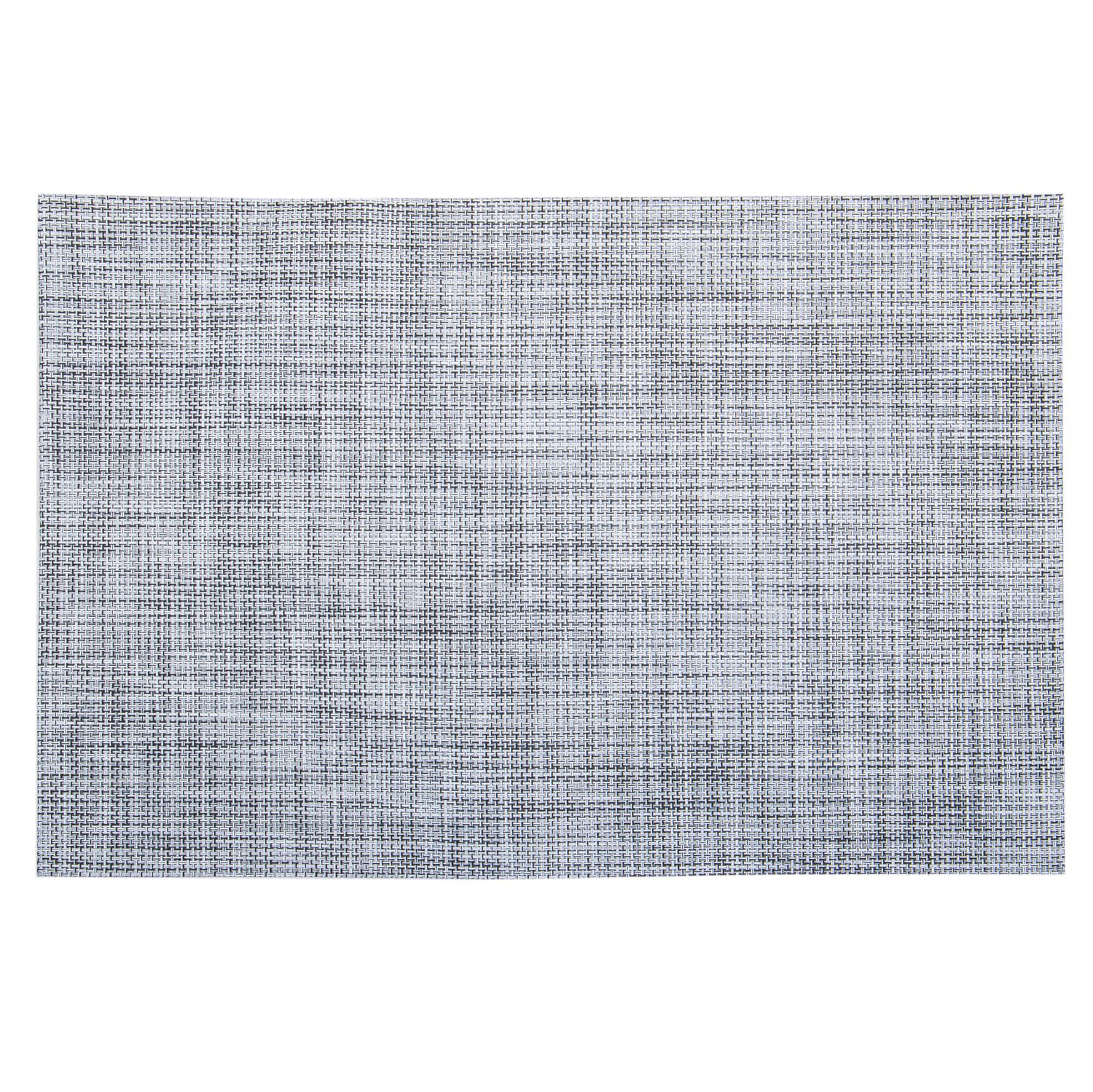 INDIVIDUAL RECTANGULAR DE TELA - BLANCO Y NEGRO