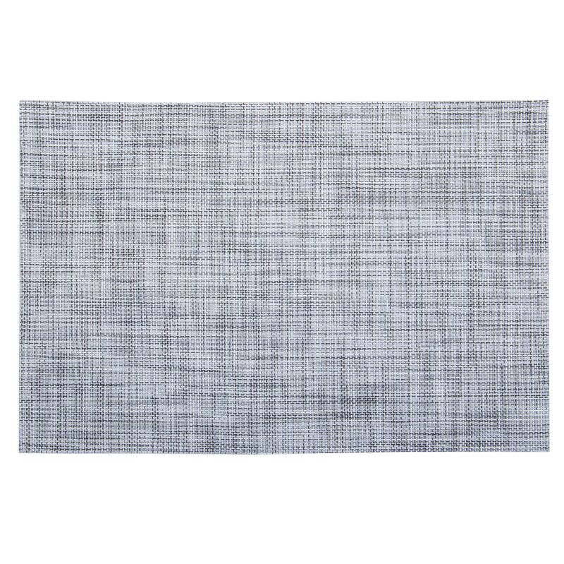INDIVIDUAL RECTANGULAR DE TELA - BLANCO Y NEGRO